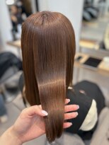 ノク 渋谷(nok)&nbsp;髪質改善ストレート_ミニウルフチェリーブラウン