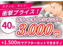 サロンズヘア 庚午橋店(SALONS HAIR)の雰囲気（カウンセリング→カラー剤塗布→オートシャンプー→セルフドライ）