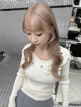 ペレ アネックス 大阪梅田茶屋町店(PELE ANNEX) くびれヘア/アプリコットオレンジ/夏のヘアアレンジ/梅田