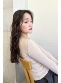 ロングがかわいいゆるっとパーマ