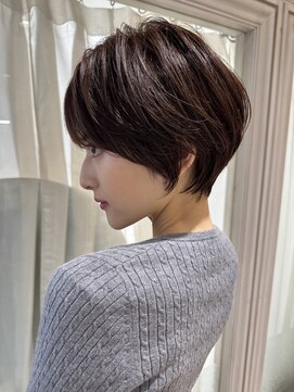 ハピネス クローバー 八木店(Happiness CLOVER) 丸みショート　　ショートボブ　アッシュブラウン　八木