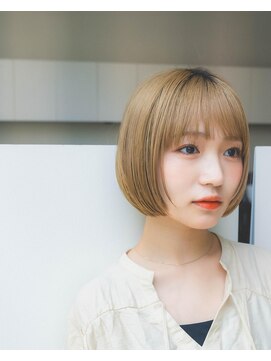 ロウ 銀座(RAW) ボブ　切りっぱなし　髪質改善　ブリーチ　銀座