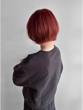 ヘアーメイク ラグズ(Hair Make Luxtz) RED×Orangeカラー/20代/30代/ハイトーンカラー