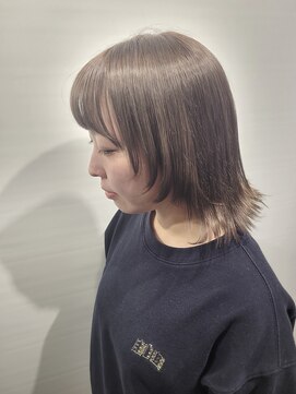 フェイスレイヤーボブ×グレージュ【尾野恭平】