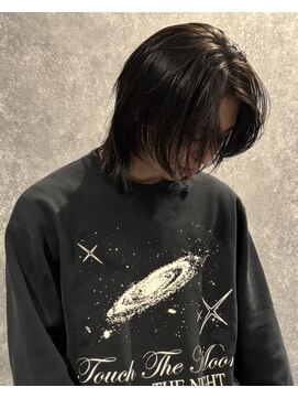 シック(chic.) メンズボブ/曲がる縮毛矯正/ミディアムレイヤー/黒染め