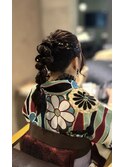 編みおろしポニー