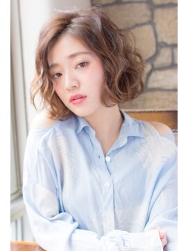 ロンド 銀座(Lond) 【Lond】ゆるふわウェーブでオシャレボブ スタイル