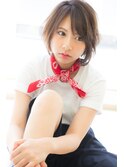 ふんわり軽い柔らかショートボブ