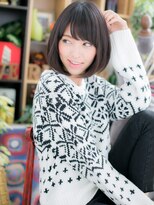 カバーヘアアンドスパ ブリス 浦和(COVER HAIR&SPA bliss)&nbsp;*+bliss浦和+*…黒髪ボブｘ斜めバングの大人クラシカルe!