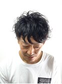 マッシュ×パーマ