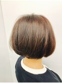 20代30代40代大人の重めひし形ボブラウンドCカーブカット
