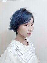 カペリマレーナ(Capelli Malena) インディゴ遊びゴコロケミカルウォッシュ ブルー ＊ボブ