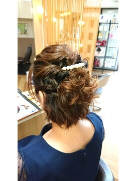 エノモト(ENOMOTO) 結婚式参列 アレンジヘアー ボブアレンジ大人可愛い20代30代40代