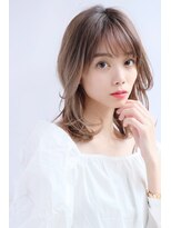 ガリカ 渋谷(Gallica)&nbsp;レイヤーミディアム☆愛されミルクティーベージュ