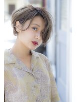 ミエル ヘア 新宿(miel hair)&nbsp;〈mielhair新宿〉透明感　アッシュ　耳掛けショート