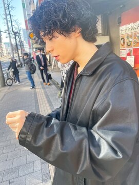 ヒビヲ(HIBIO) メンズパーマ波巻きスパイラルパーマツイストスパイラルパーマ