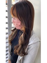 大人かわいいコテ巻き＊カール＊ショコラベージュ9　ZinaCENTRAL