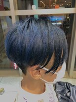 ヘアールーム プリズム(Hair room Prism) ネイビーブルー/ハイライト