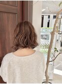 ボブパーマ×柔らかウエーブ
