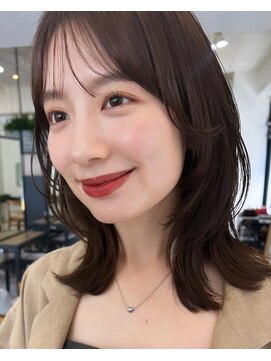 コート 表参道(Cote) くびレイヤーハッシュカットイメチェン似合わせカットフルバング