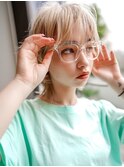 【GEEKS渋谷】ホワイトブロンド/ネオウルフ/ハイトーン/20代30代