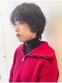 似合わせふんわりショートパーマ