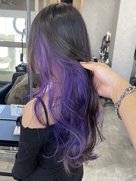 シエンゴールド(CIEN gold) パープルカラー/インナーカラー/パープルインナー#浜松駅#カラー