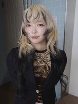 クペウ ローウェン(cope'u ROWEN)&nbsp;渋谷/ウルフカット レイヤー デザインカラー ルーツカラー