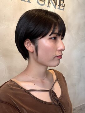 カフネ(CAFUNE) まるみショート/アッシュブラウン