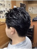 サーフカール/スパイキーショート/ブルーブラック/