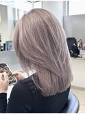 ラベンダー/ラベンダーシルバー/レイヤー/ケアブリーチ/20代