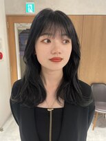 ラミエ バイ メルト 吉祥寺(lamie by melt)&nbsp;小川/ブリーチなしブルーブラックくびれヘア似合わせ顔まわり