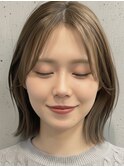 おしゃれな大人のレイヤーボブ 外ハネボブ 韓国風