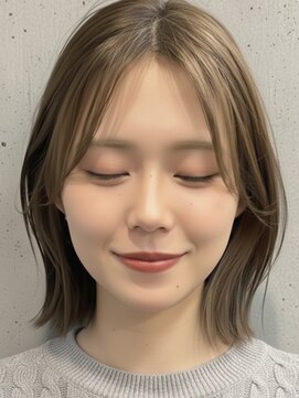 おしゃれな大人のレイヤーボブ 外ハネボブ 韓国風