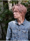 人気メンズウルフショート