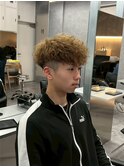 スペインカール ハイライトカラー メンズカット メンズパーマ