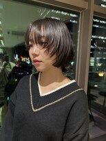 ファースト 仙台店(first)&nbsp;前上がりボブ/顔周りレイヤー