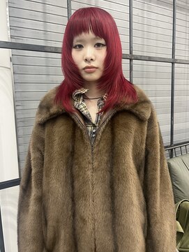 マグサロンギャラリー(Mag salon gallery) チェリーレッド暖色カラーボルドーワインレッド春カラー