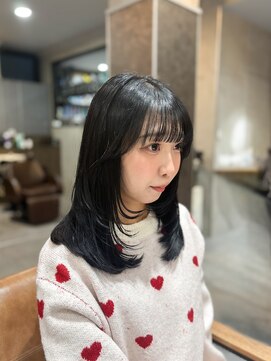 シアン 立川店(Shian) 【SHIANすずか】顔周りレイヤーカット　ミディアム　簡単セット