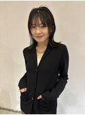 ミディアム 伸ばしかけ 黒髪 レイヤーカット 大須