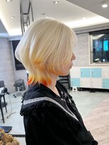 アンドソー 池袋(&so.)&nbsp;【ケアブリーチ使用】ブリーチ抜きっぱなし.デザインカラー