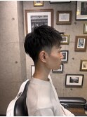 メンズナチュラルアップバングショート