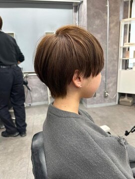 ワンクリエーション 愛甲石田店(ONEcreation) アンブレラカラー前髪クールショートイメチェン