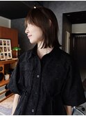 艶ボブ×アッシュブラウン