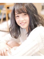 エル バイ ファースト(L by first)&nbsp;【L by first】ゆるウェーブミディ×サファイアグレー◎30代40代