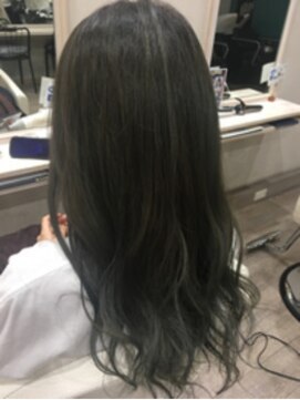 エルデ ナインズ ヘアー スタンド 川口店(elde 9's HAIR STAND) インナーカラー×グラデーションカラーハイライト無造作カール