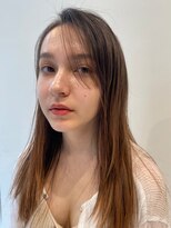 ローウェ 新百合ヶ丘(Louwe)&nbsp;小顔ピンクベージュラベージュウェーブ[新百合ヶ丘/新百合ヶ丘駅