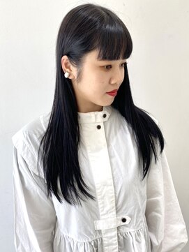 フォーク FOLK 【FOLK】美白になれる暗髪♪前髪アリ！オリエンタルロング☆