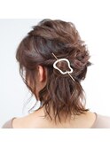 短めヘアのルーズで可愛いハーフアップ【1001mille】