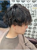 波打ちパーマ×Vマッシュ